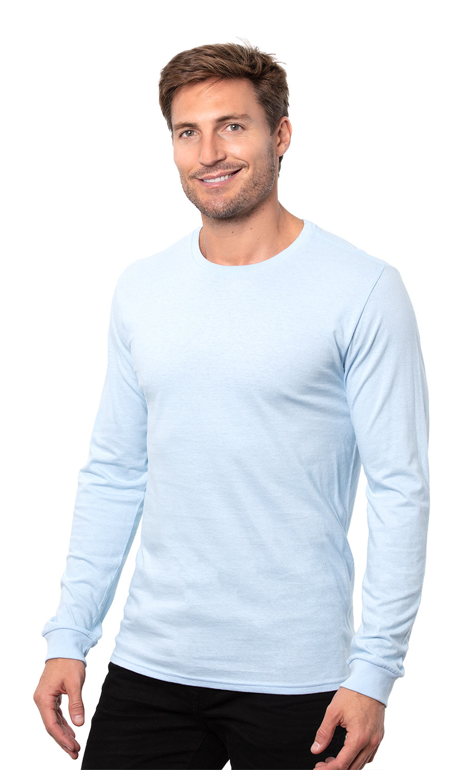 Blank Label Studios BLS - Long Sleeve Tee 1507 Light Blue blank garment - ready for DTG & embroidery