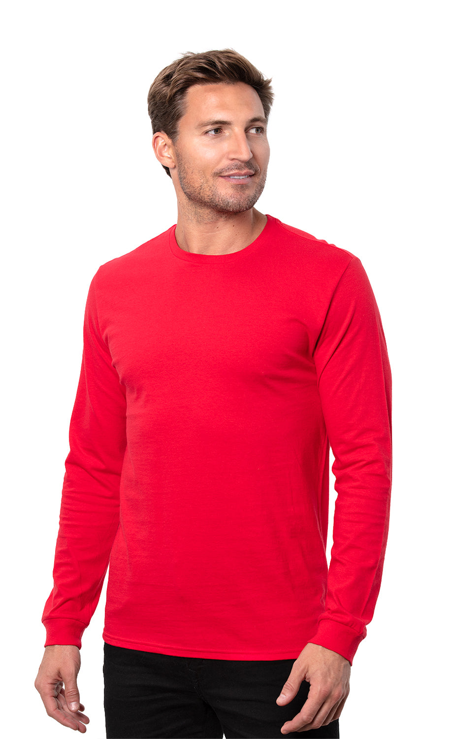 Blank Label Studios BLS - Long Sleeve Tee 1507 Red blank garment - ready for DTG & embroidery