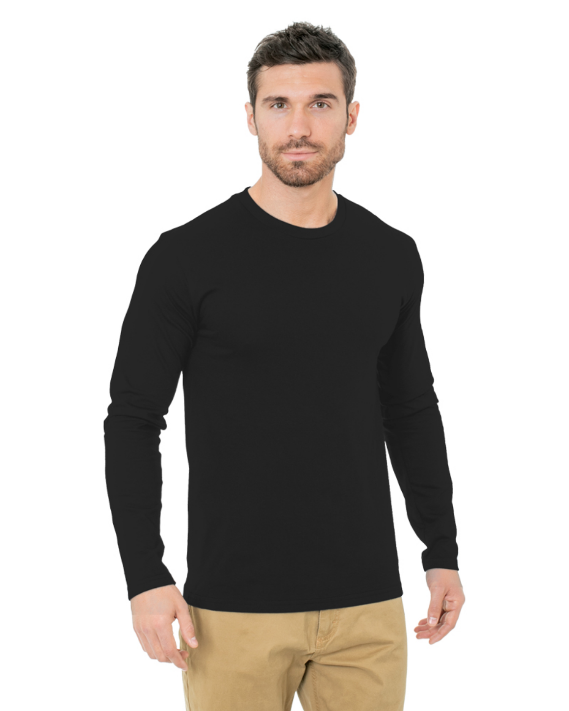 Blank Label Studios BLS - Long Sleeve Tee 1505 Black blank garment - ready for DTG & embroidery