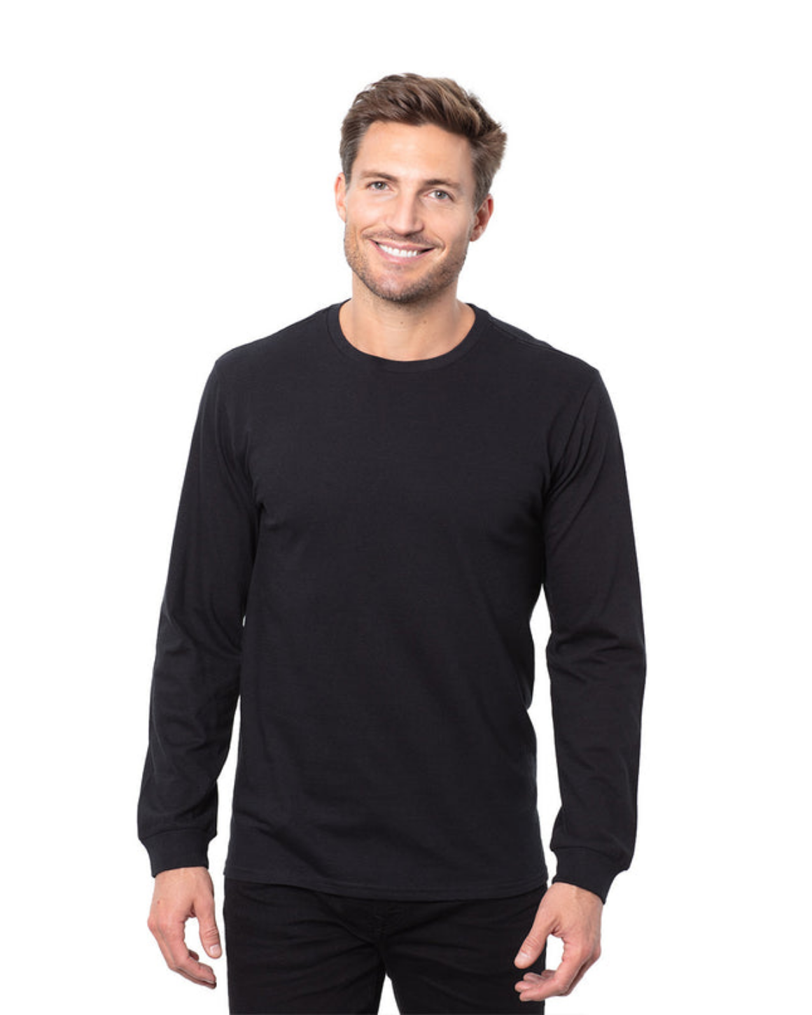 Blank Label Studios BLS - Long Sleeve Tee 1507 Black blank garment - ready for DTG & embroidery