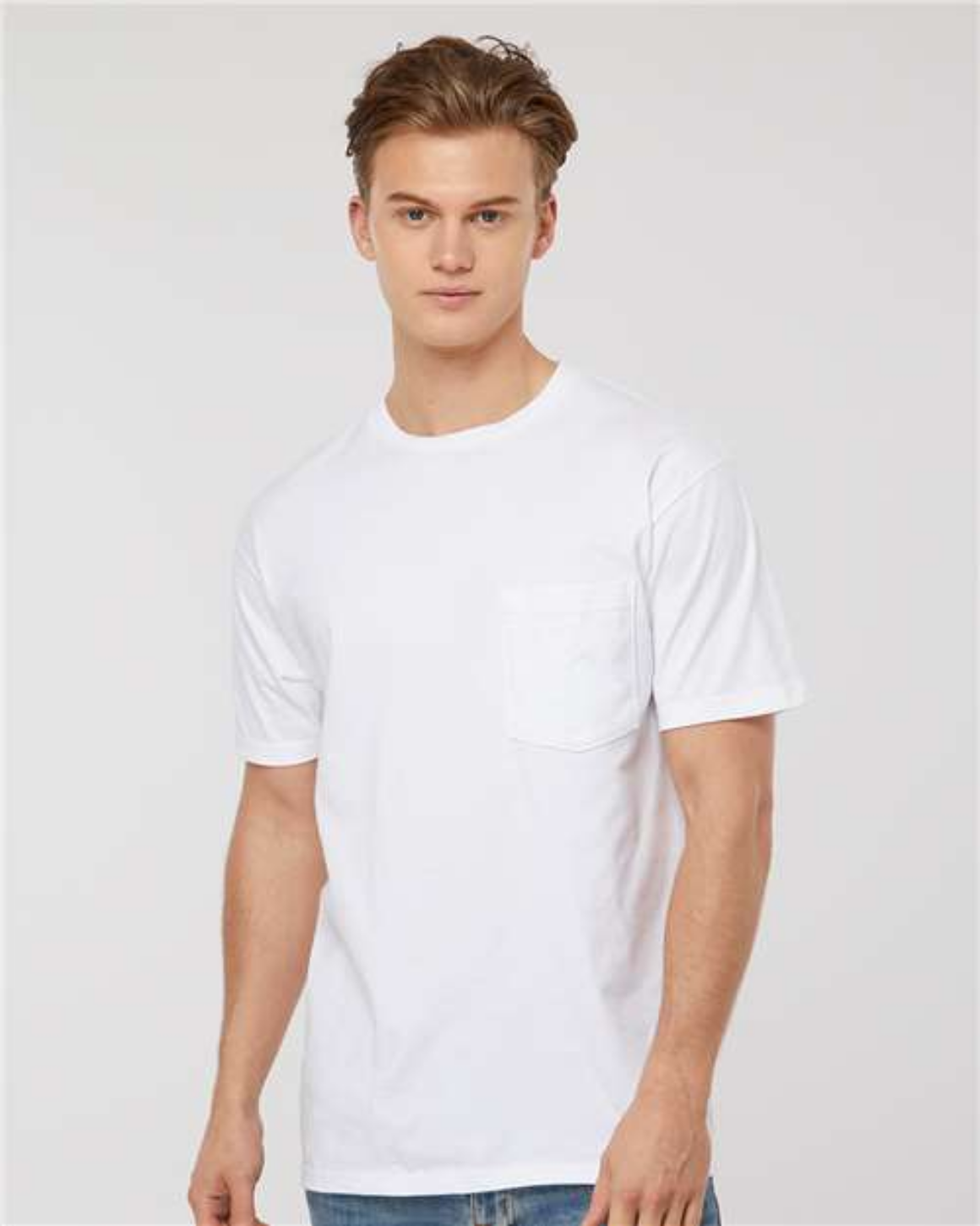 Blank Label Studios BLS - Tee w/ Pocket 1421 White blank garment - ready for DTG & embroidery