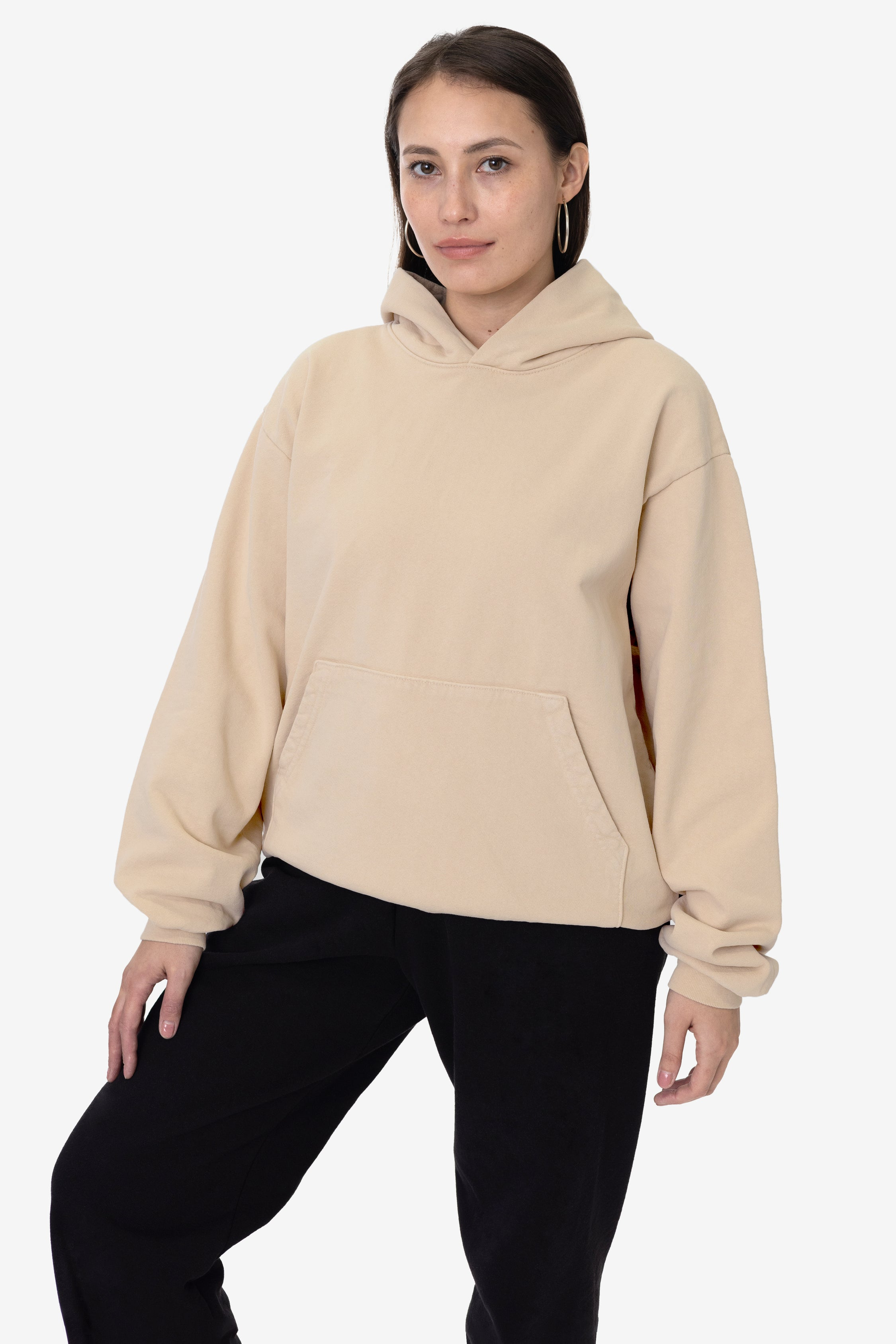 Blank Label Studios Los Angeles Apparel - Hoodie HF09GD Beige blank garment - ready for DTG & embroidery