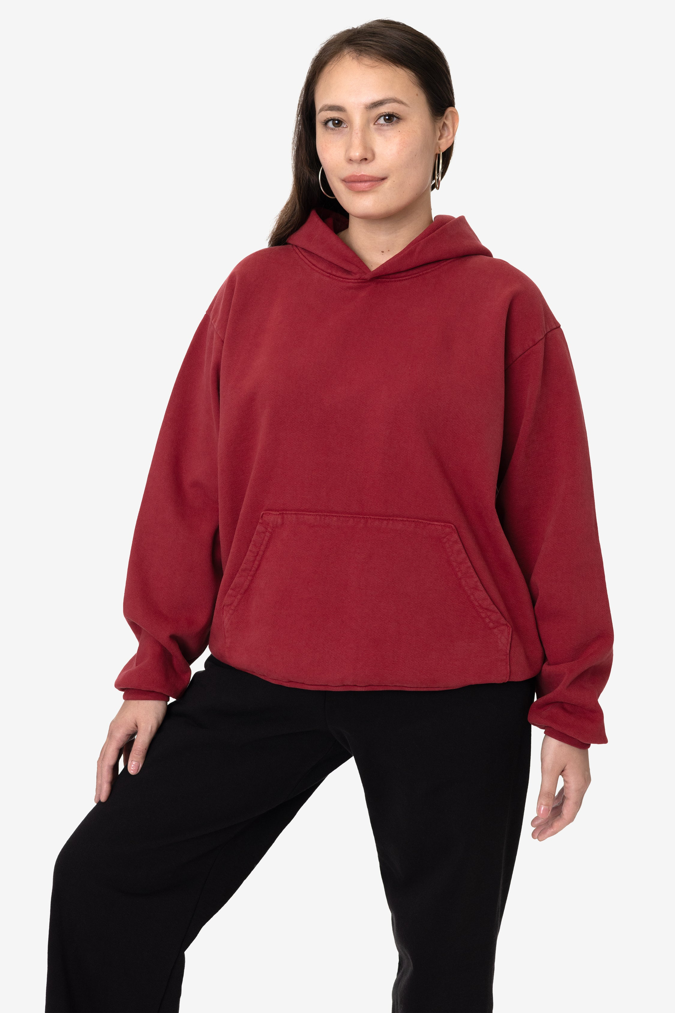 Blank Label Studios Los Angeles Apparel - Hoodie HF09GD Dark Red blank garment - ready for DTG & embroidery