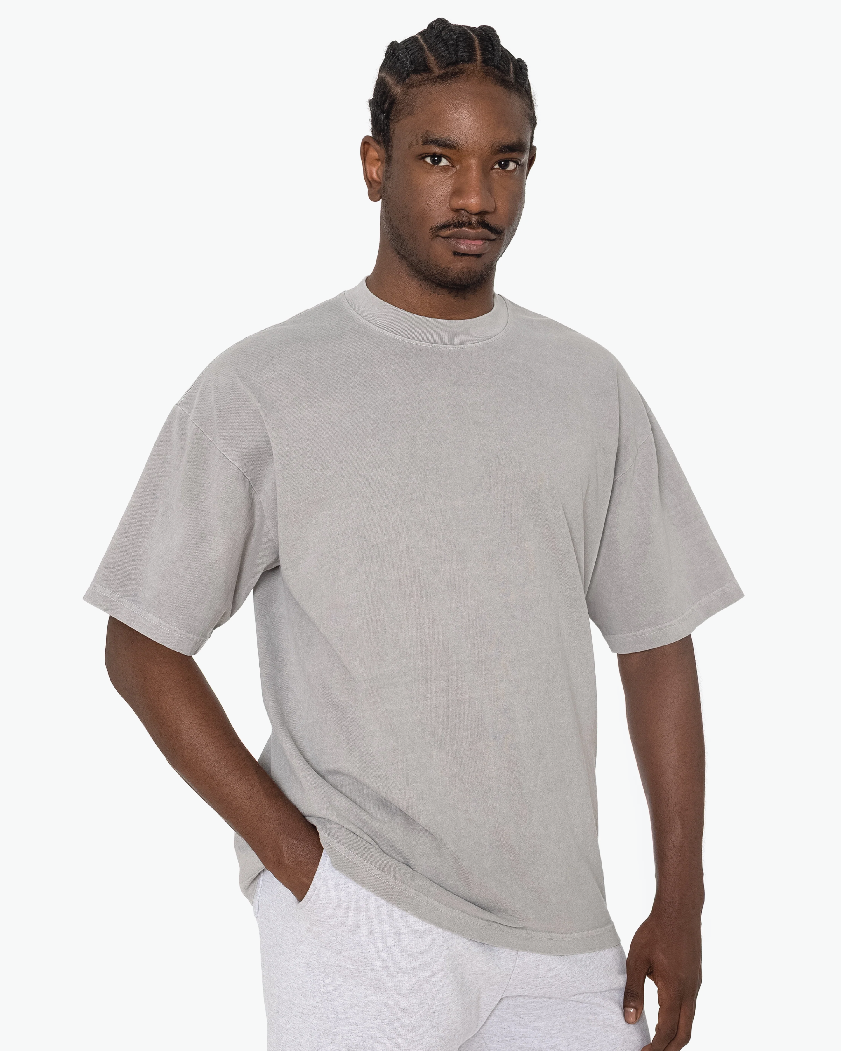 Blank Label Studios Los Angeles Apparel - Tee 1801 Dark Silver blank garment - ready for DTG & embroidery