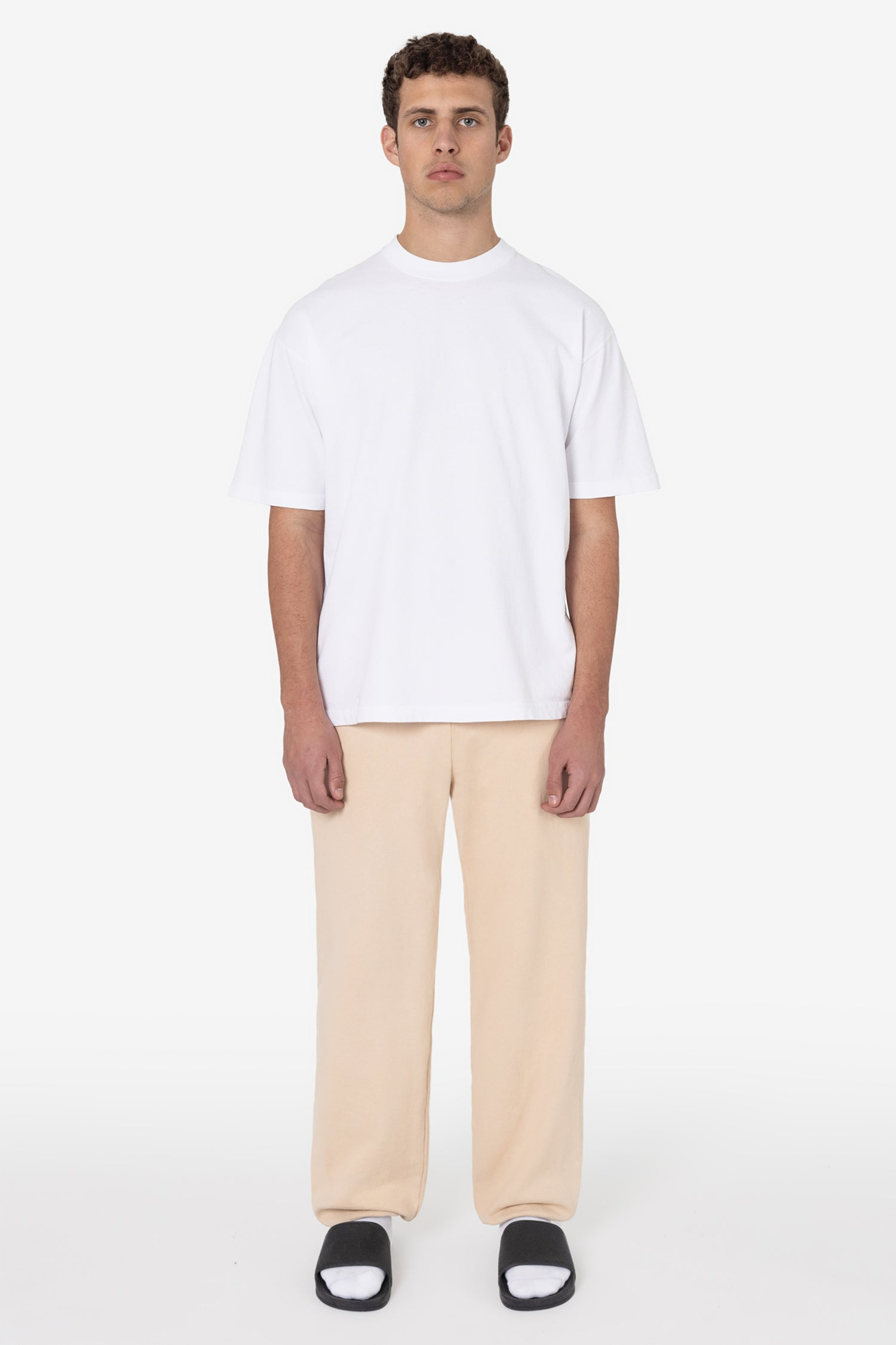 Blank Label Studios Los Angeles Apparel - Sweatpants HF04GD Beige blank garment - ready for DTG & embroidery