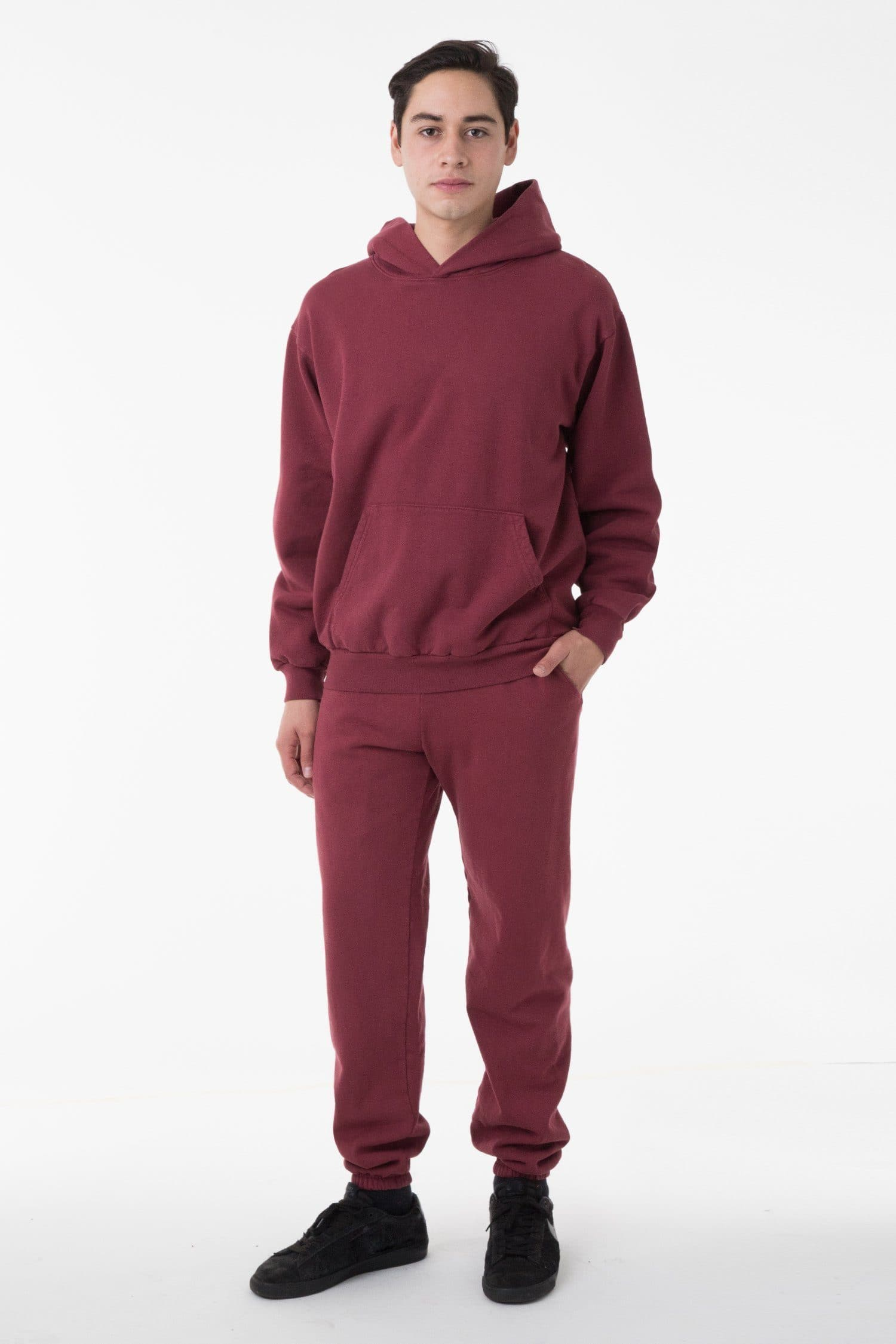 Blank Label Studios Los Angeles Apparel - Sweatpants HF04GD Burgundy blank garment - ready for DTG & embroidery