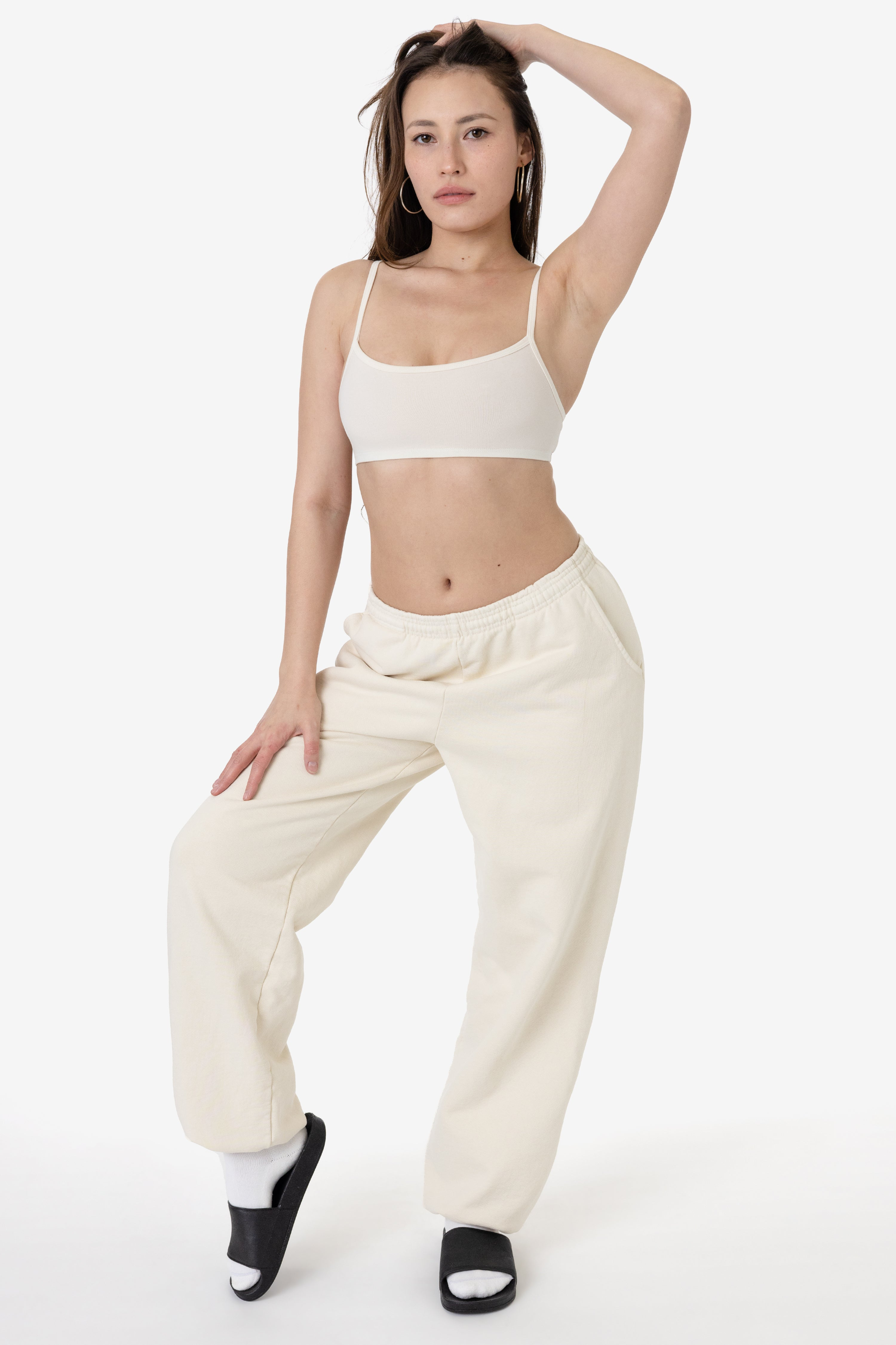 Blank Label Studios Los Angeles Apparel - Sweatpants HF04GD Creme blank garment - ready for DTG & embroidery