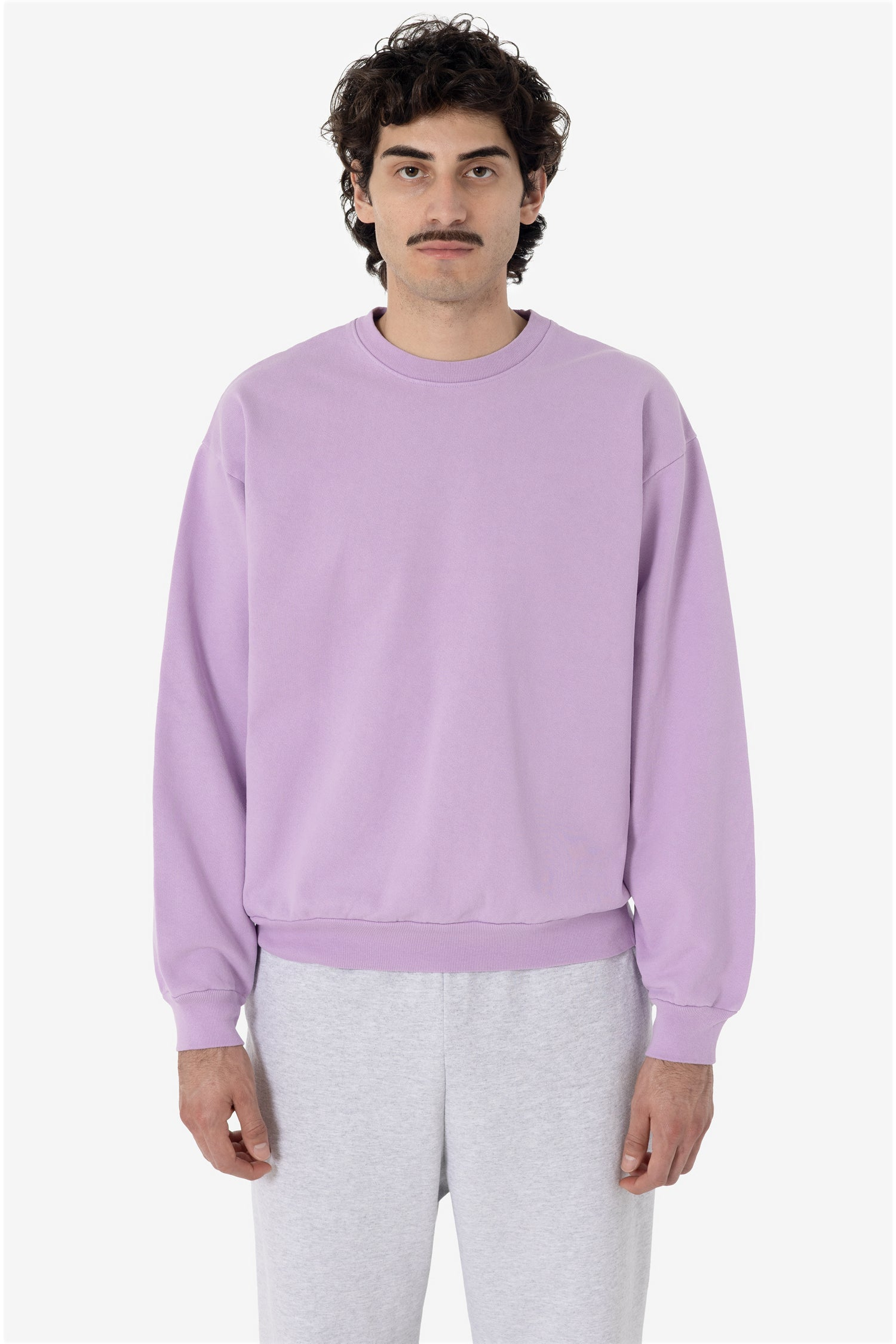 Blank Label Studios Los Angeles Apparel - Crewneck HF07GD Lavender blank garment - ready for DTG & embroidery