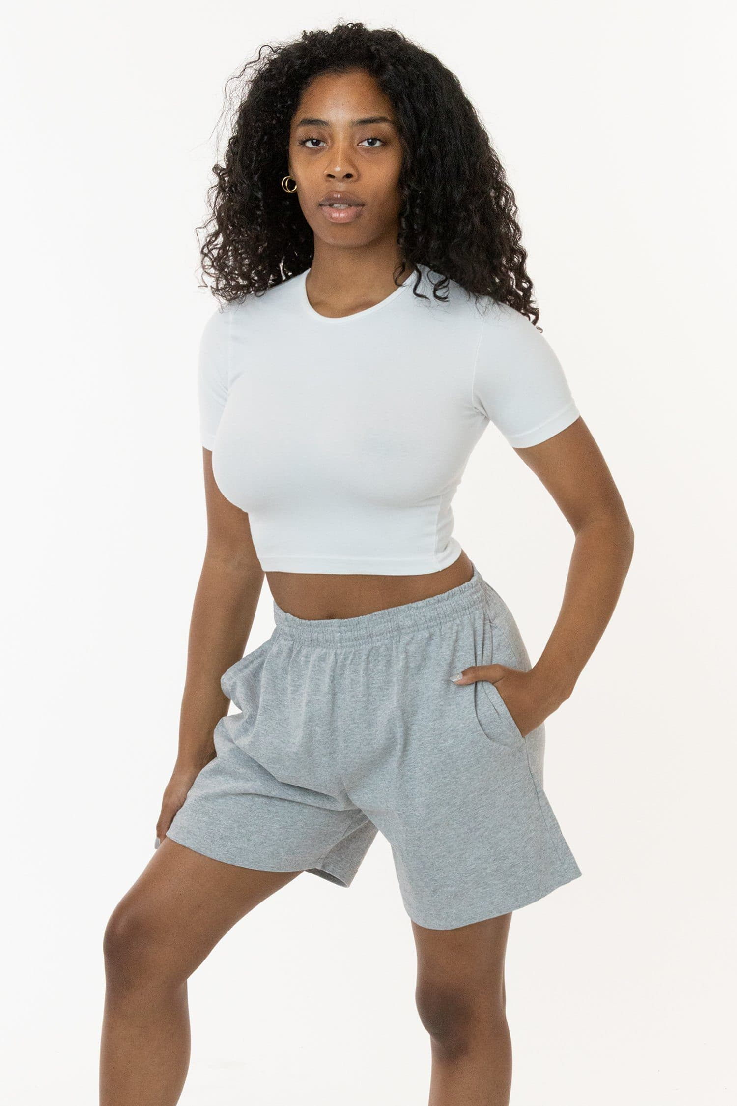 Blank Label Studios Los Angeles Apparel - Shorts 1242GD Heather Grey blank garment - ready for DTG & embroidery