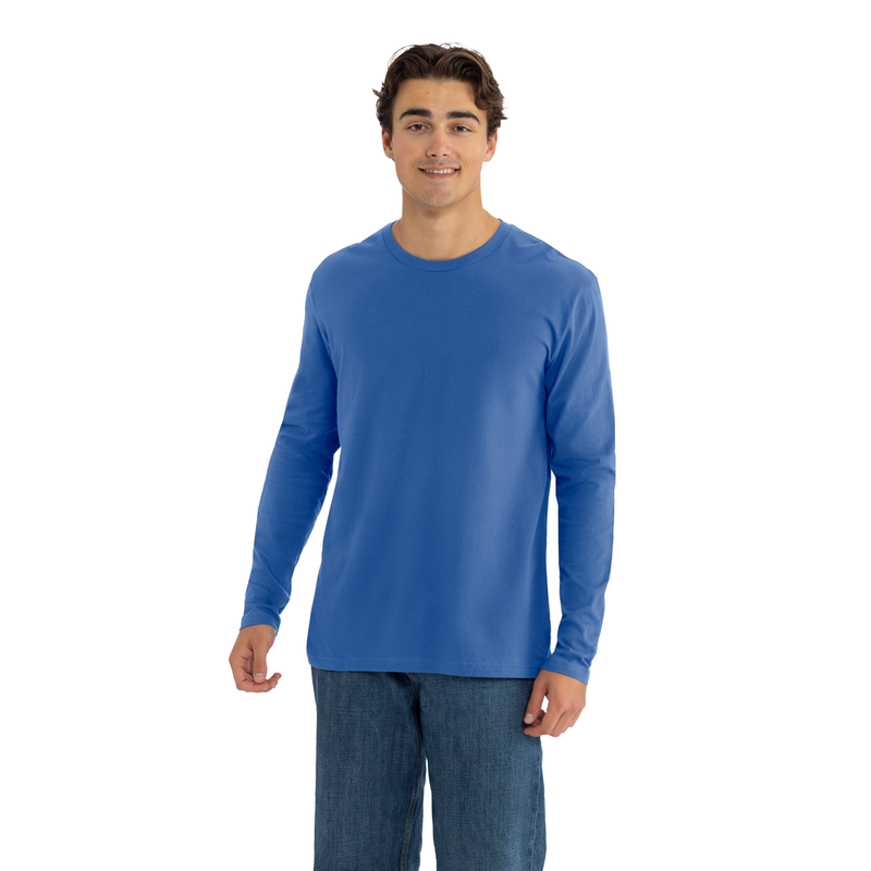 Blank Label Studios Next Level - Long Sleeve Tee 3601 Cool Blue blank garment - ready for DTG & embroidery