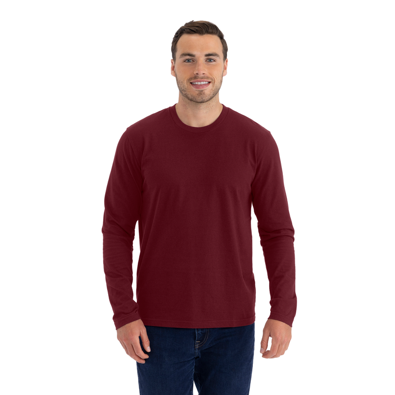 Blank Label Studios Next Level - Long Sleeve Tee 3601 Maroon blank garment - ready for DTG & embroidery