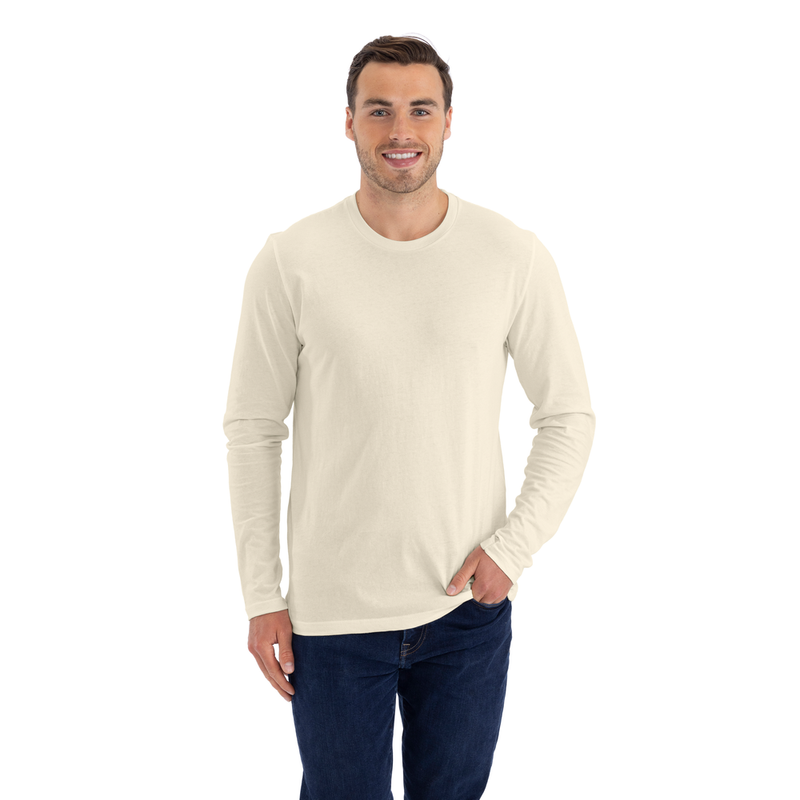 Blank Label Studios Next Level - Long Sleeve Tee 3601 Natural blank garment - ready for DTG & embroidery