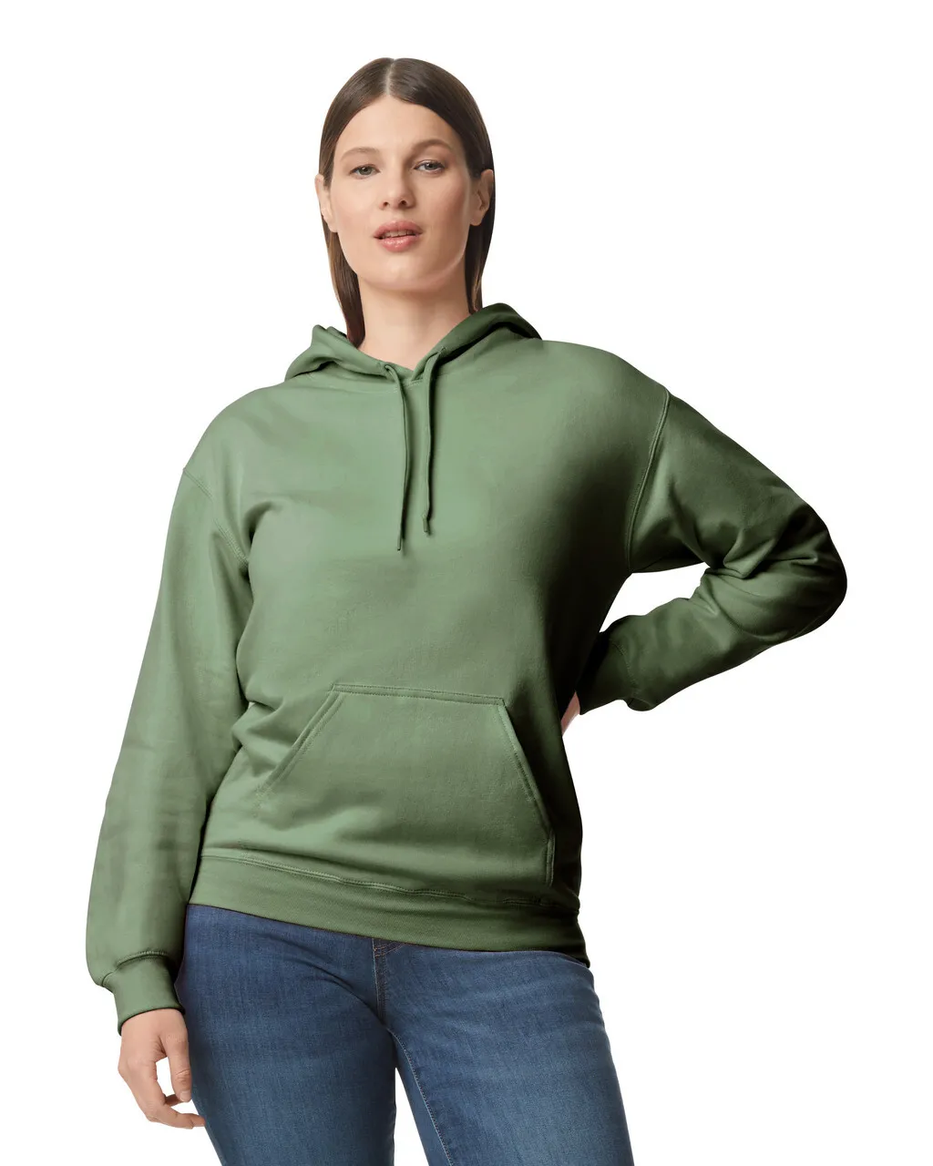 Blank Label Studios Gildan - Hoodie SF500 Military Green blank garment - ready for DTG & embroidery