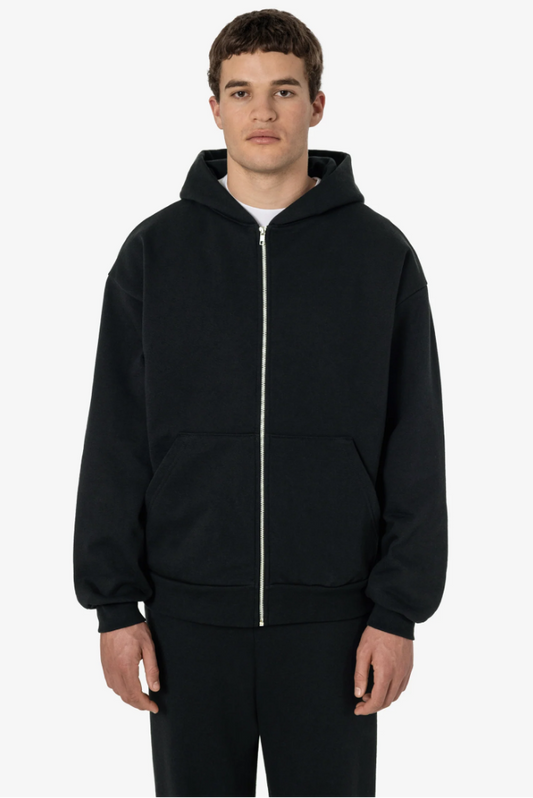 Blank Label Studios Los Angeles Apparel - Zip Up Hoodie HF10 Navy blank garment - ready for DTG & embroidery