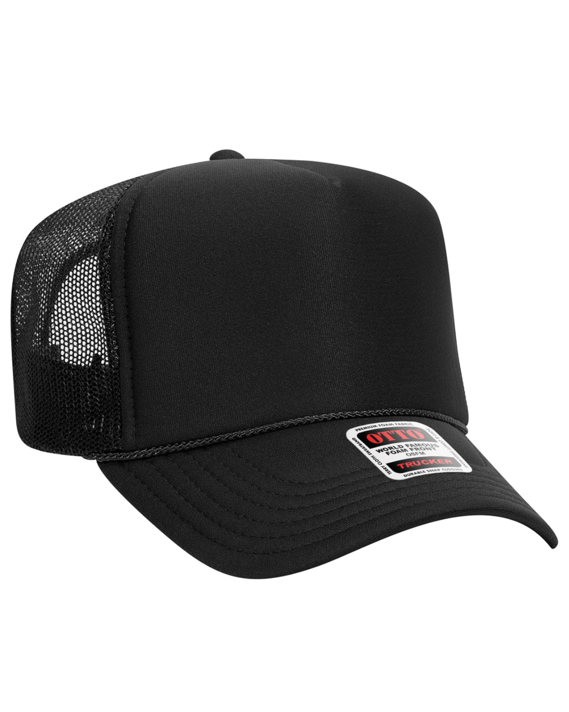 Blank Label Studios BLS - Trucker Hat 2111 Black blank garment - ready for DTG & embroidery