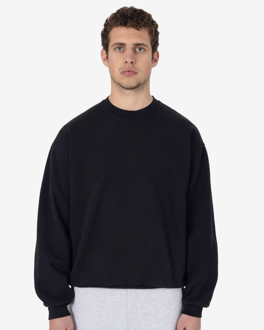 Blank Label Studios Los Angeles Apparel - Crewneck HF07GD Black blank garment - ready for DTG & embroidery