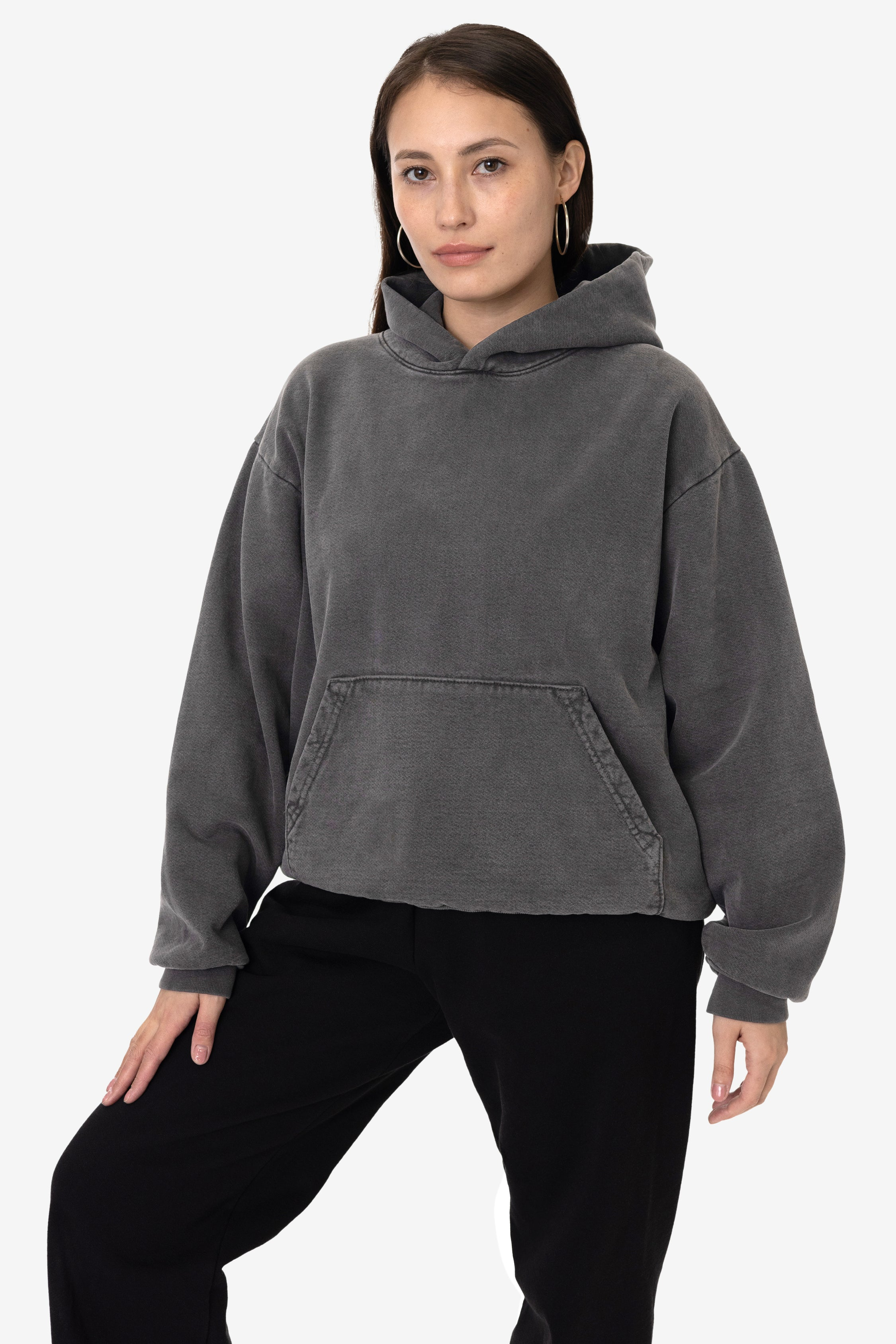 Blank Label Studios Los Angeles Apparel - Hoodie HF09GD Vintage Black blank garment - ready for DTG & embroidery