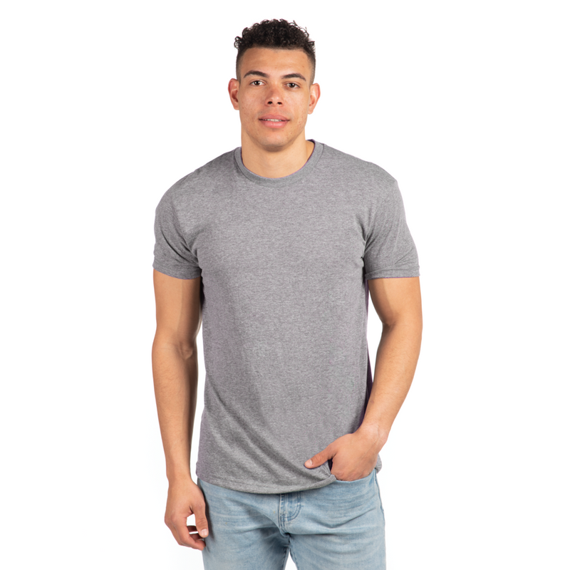 Blank Label Studios Next Level - Tee 3600 Heather Grey blank garment - ready for DTG & embroidery