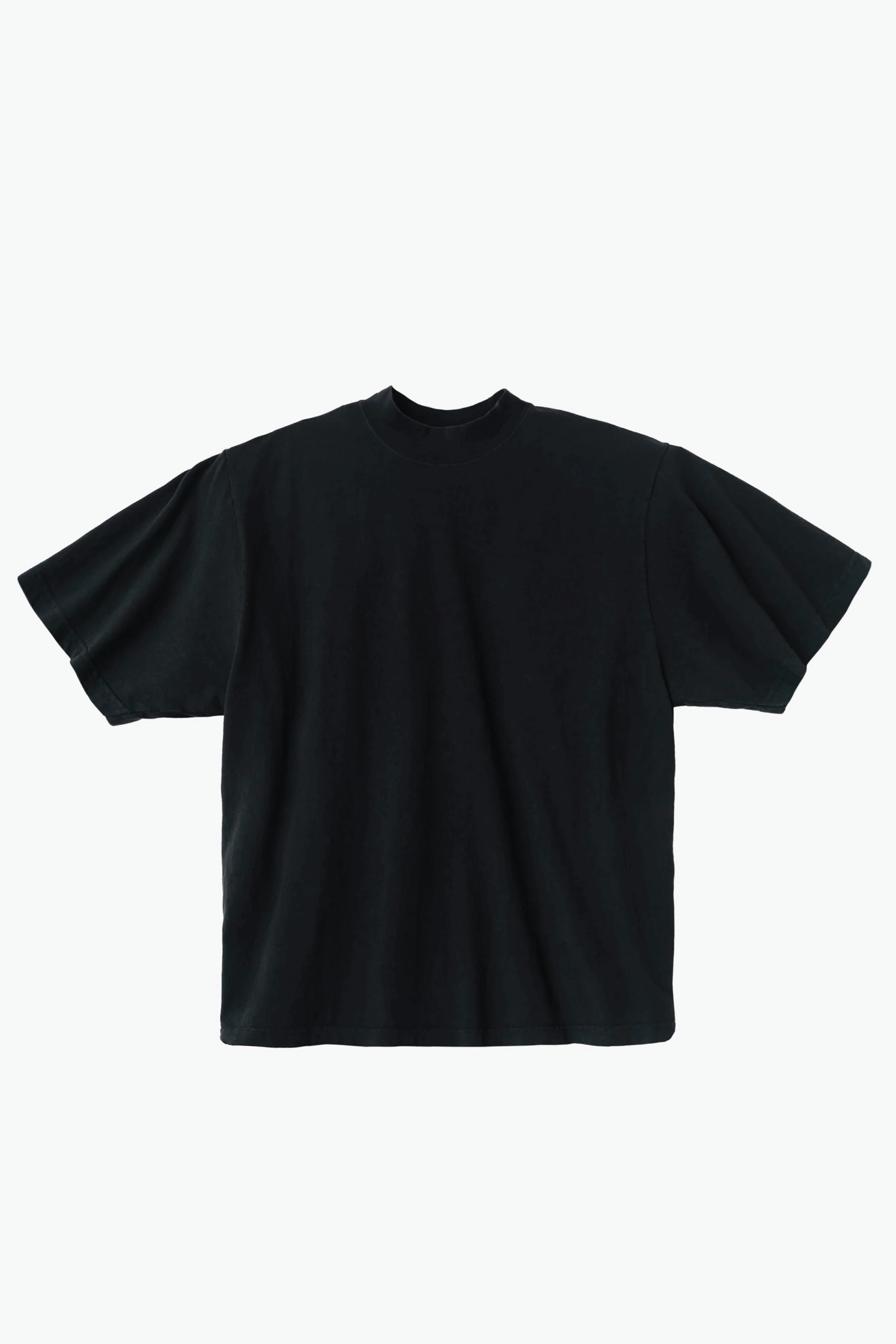 Blank Label Studios Los Angeles Apparel - Mockneck Tee 1825GD Off Black blank garment - ready for DTG & embroidery