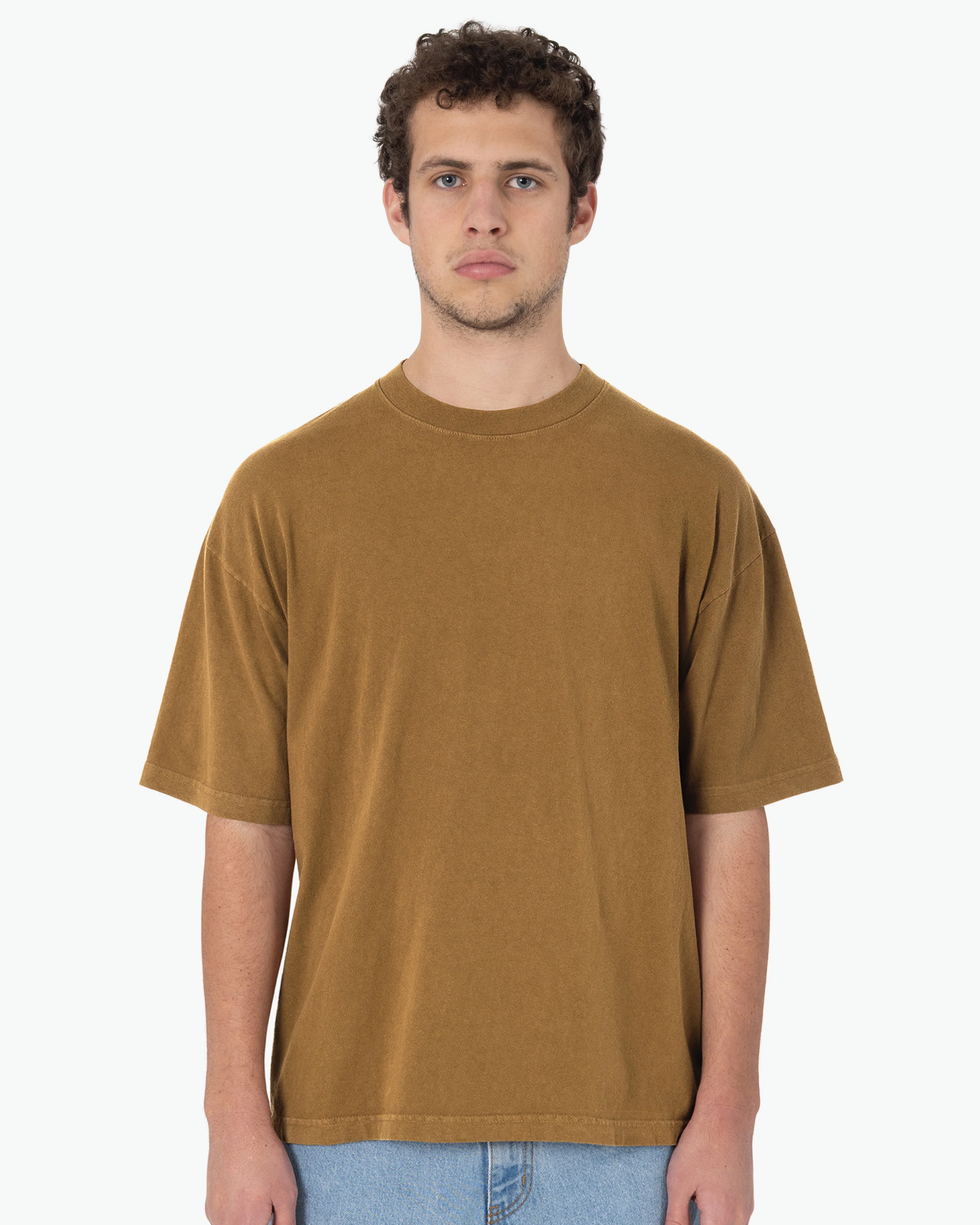 Blank Label Studios Los Angeles Apparel - Tee 1801 Brass blank garment - ready for DTG & embroidery