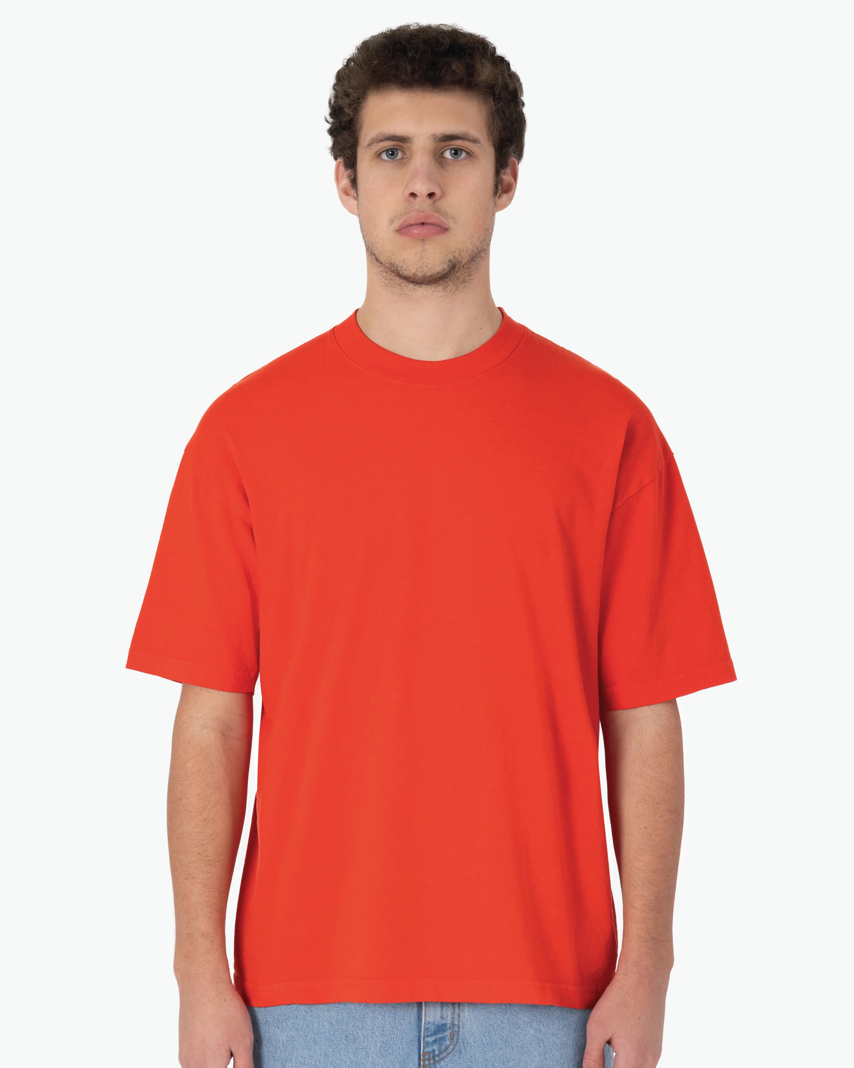 Blank Label Studios Los Angeles Apparel - Tee 1801 Bright Orange blank garment - ready for DTG & embroidery