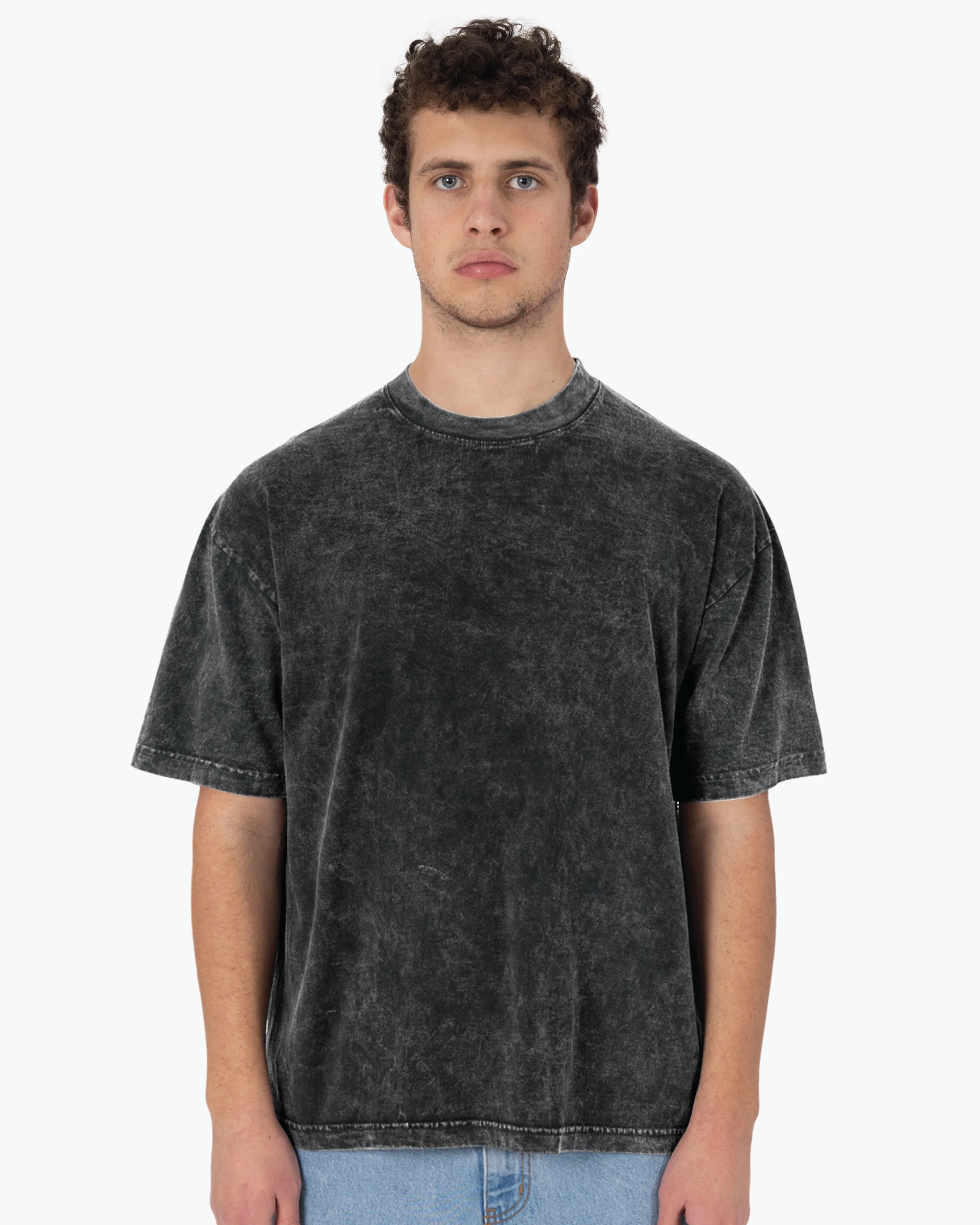 Blank Label Studios Los Angeles Apparel - Tee 1801 Carbon Black blank garment - ready for DTG & embroidery