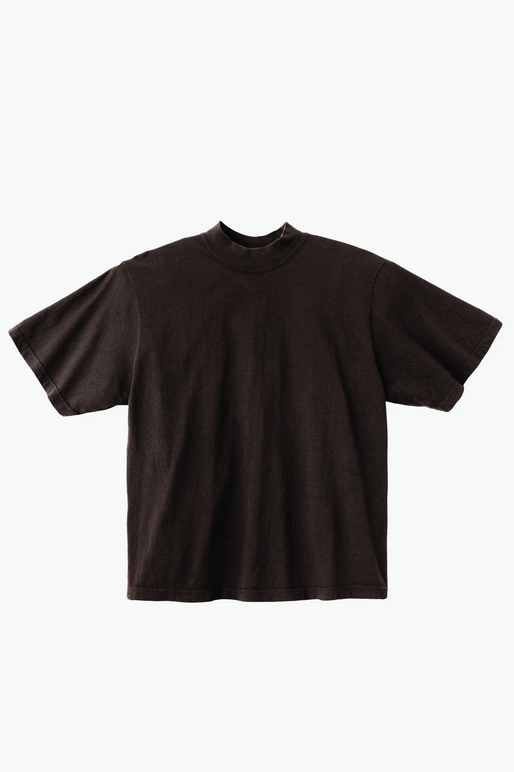 Blank Label Studios Los Angeles Apparel - Mockneck Tee 1825GD Chocolate blank garment - ready for DTG & embroidery