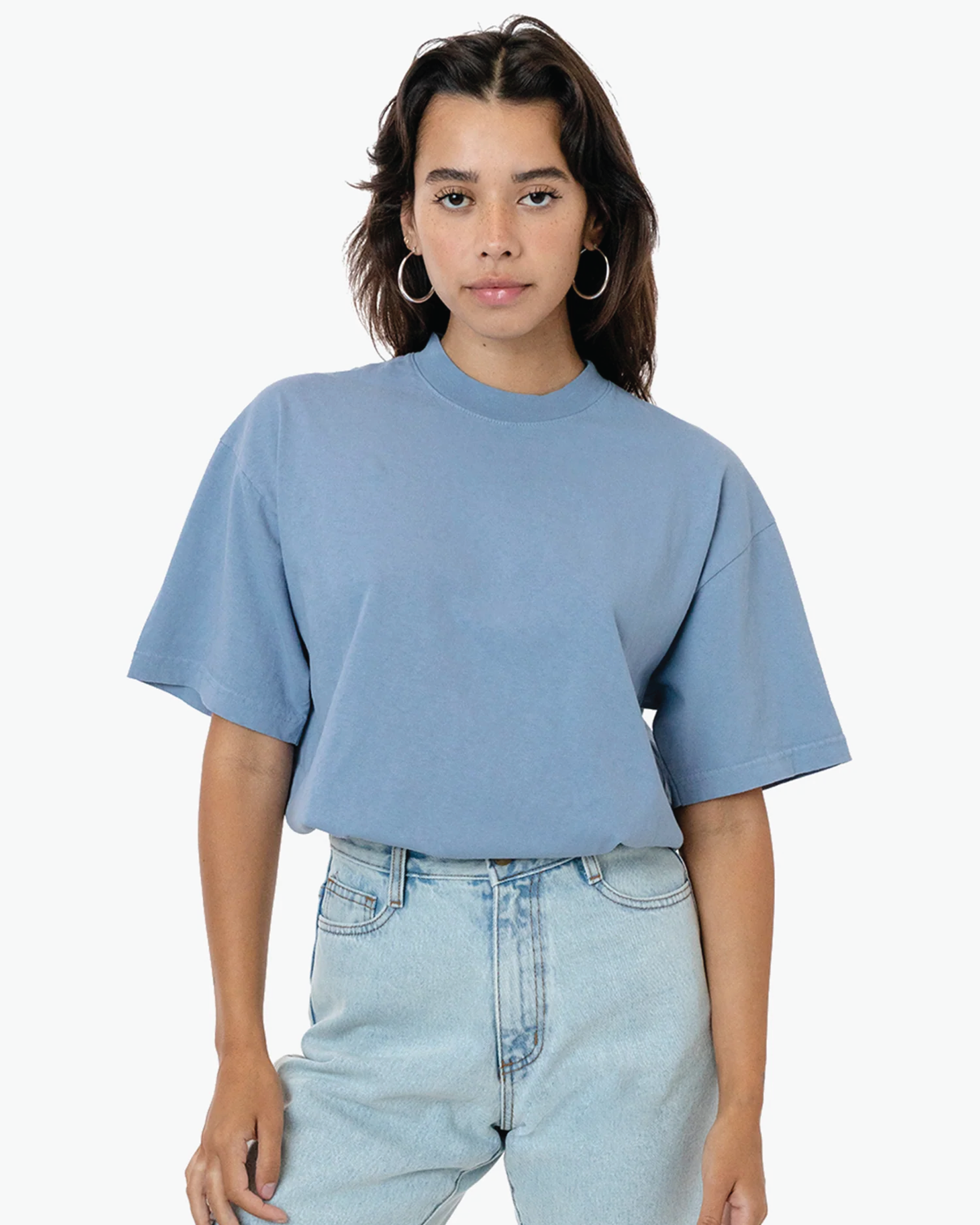 Blank Label Studios Los Angeles Apparel - Tee 1801 Clear Blue blank garment - ready for DTG & embroidery