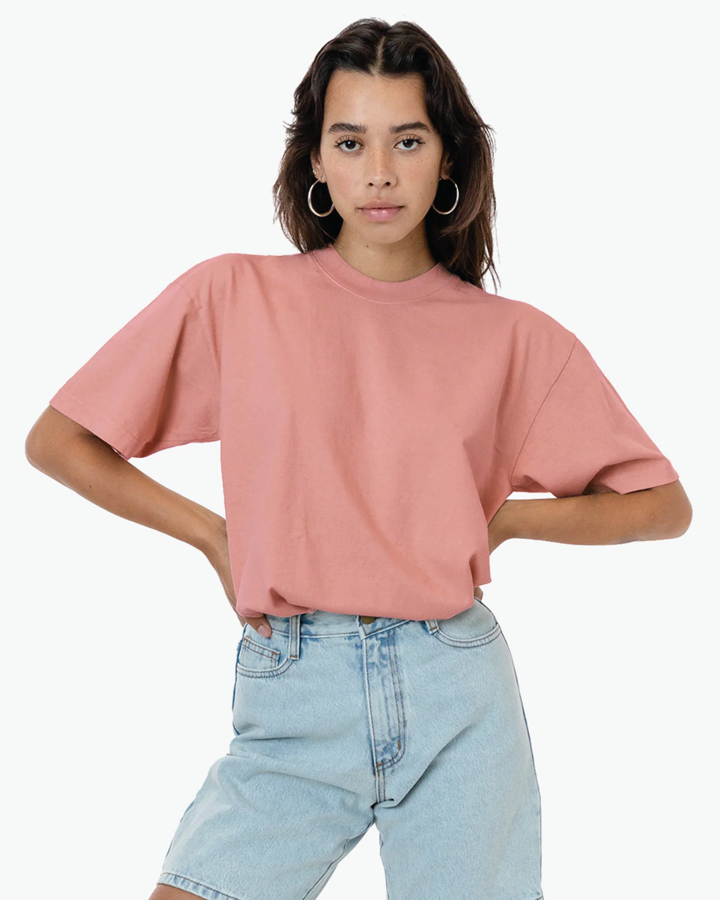 Blank Label Studios Los Angeles Apparel - Tee 1801 Coral blank garment - ready for DTG & embroidery