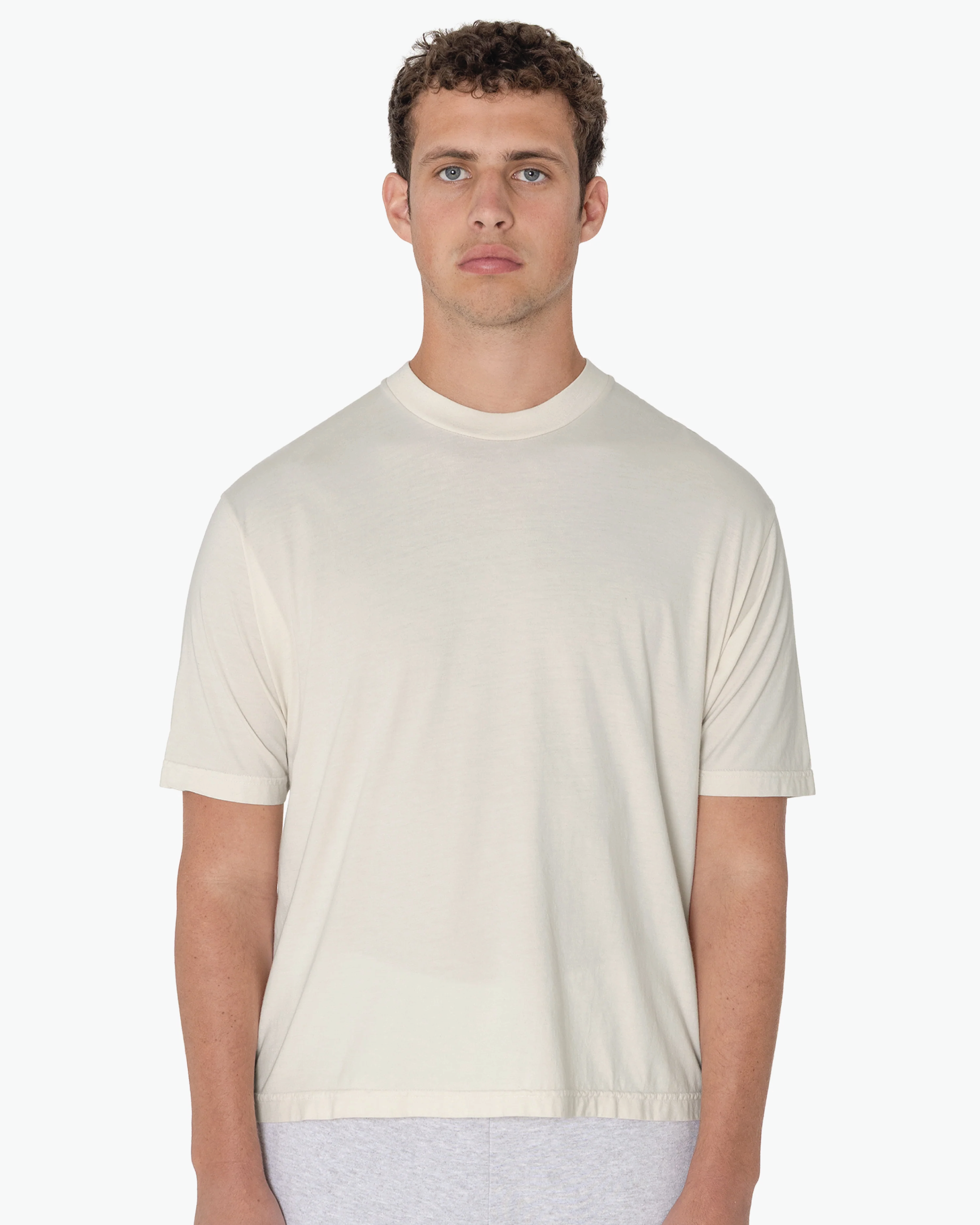 Blank Label Studios Los Angeles Apparel - Tee 30SUP01GD Creme blank garment - ready for DTG & embroidery