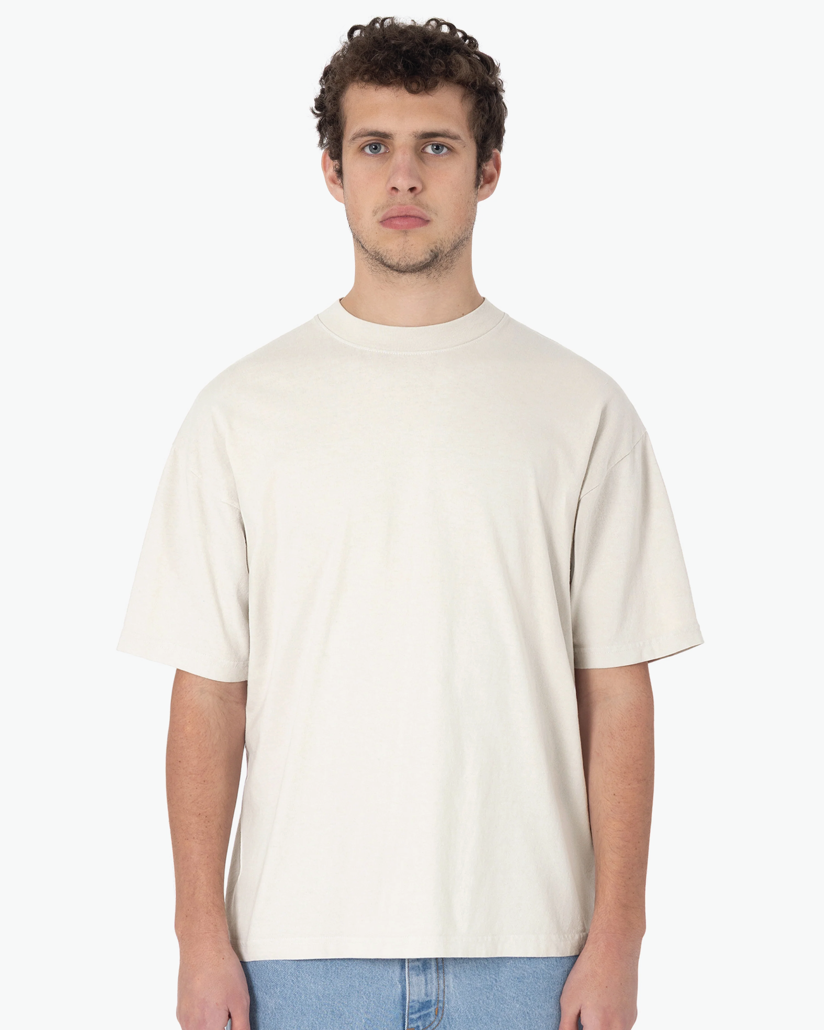 Blank Label Studios Los Angeles Apparel - Tee 1801 Creme blank garment - ready for DTG & embroidery