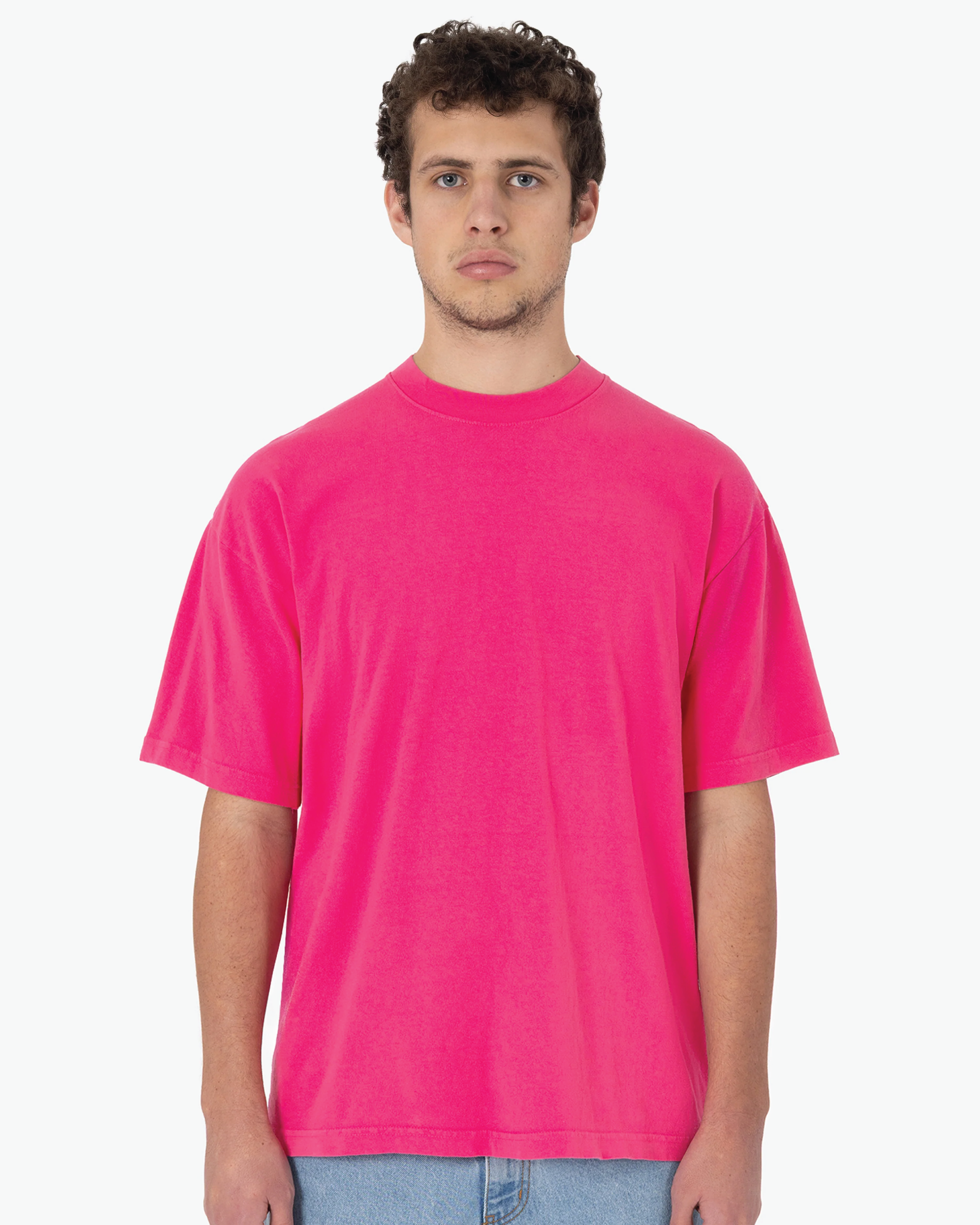 Blank Label Studios Los Angeles Apparel - Tee 1801 Fuchsia blank garment - ready for DTG & embroidery