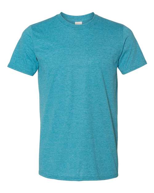 Blank Label Studios Gildan - Tee 64000 Heather Galapagos Blue blank garment - ready for DTG & embroidery
