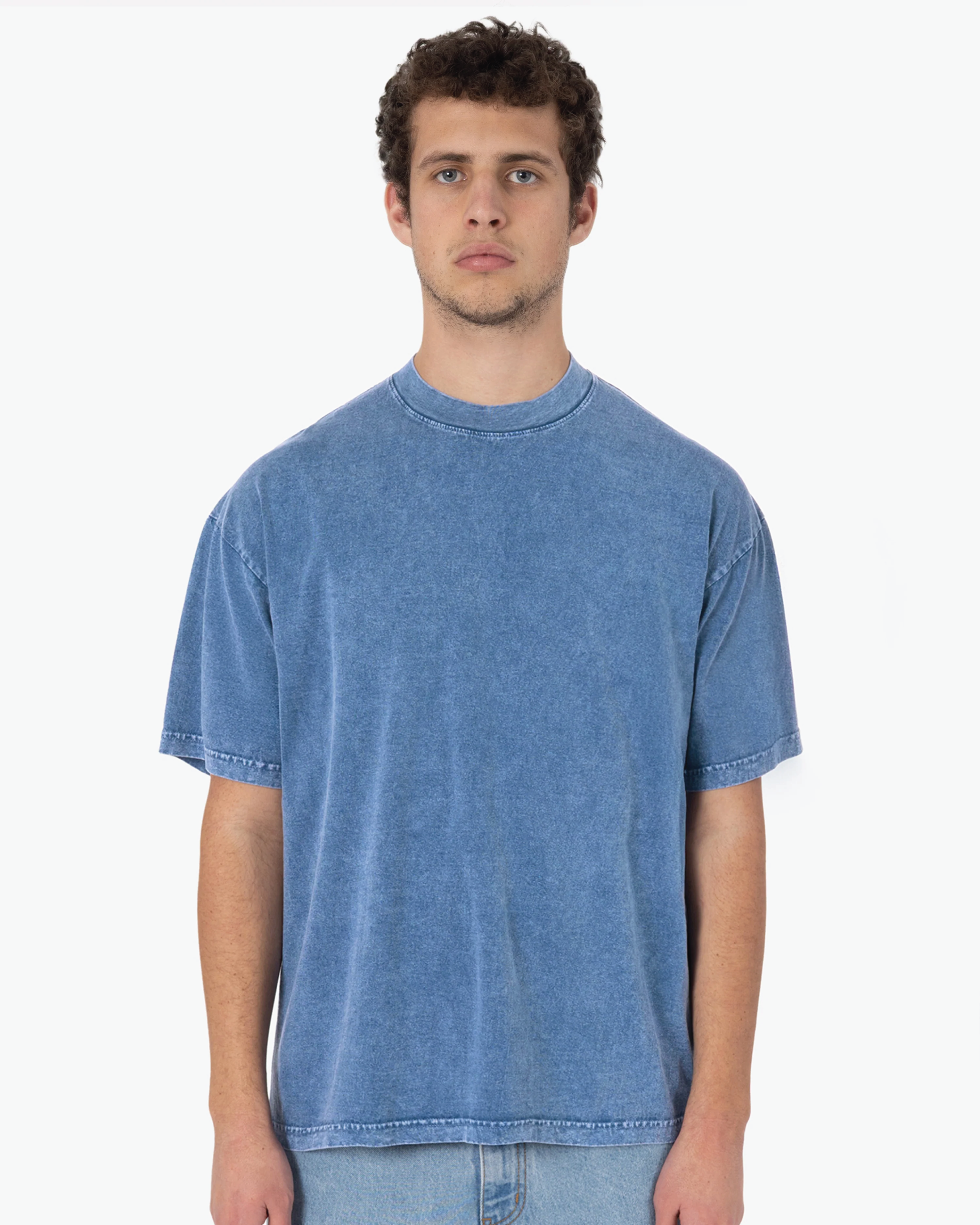 Blank Label Studios Los Angeles Apparel - Tee 1801 Indigo blank garment - ready for DTG & embroidery