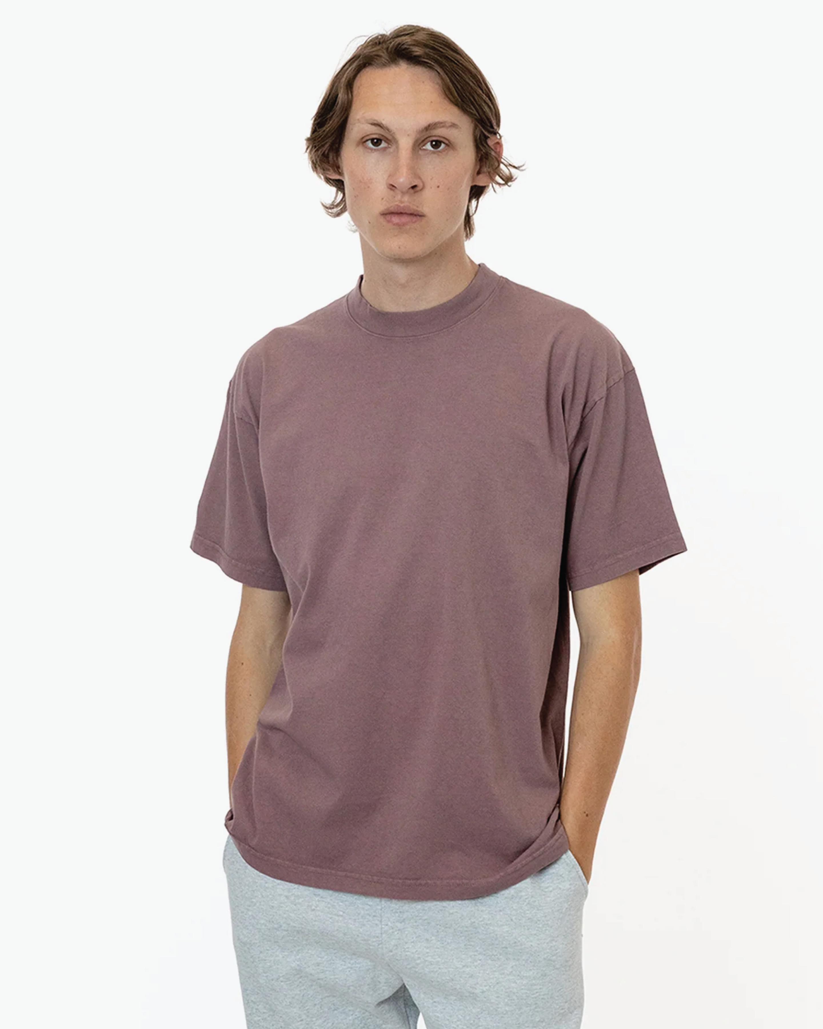 Blank Label Studios Los Angeles Apparel - Tee 1801 Mauve blank garment - ready for DTG & embroidery