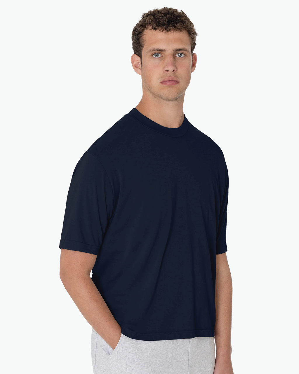 Blank Label Studios Los Angeles Apparel - Tee 30SUP01GD Navy blank garment - ready for DTG & embroidery