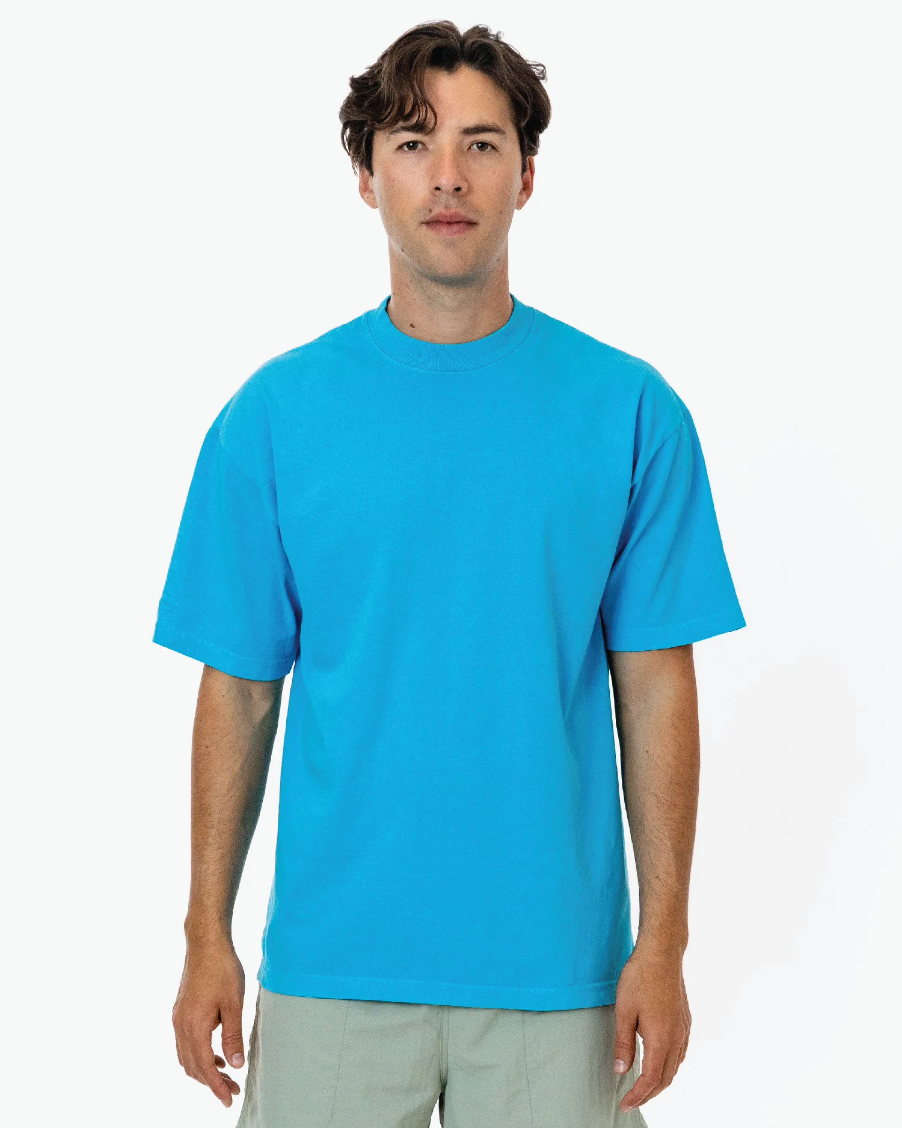 Blank Label Studios Los Angeles Apparel - Tee 1801 Neon Blue blank garment - ready for DTG & embroidery