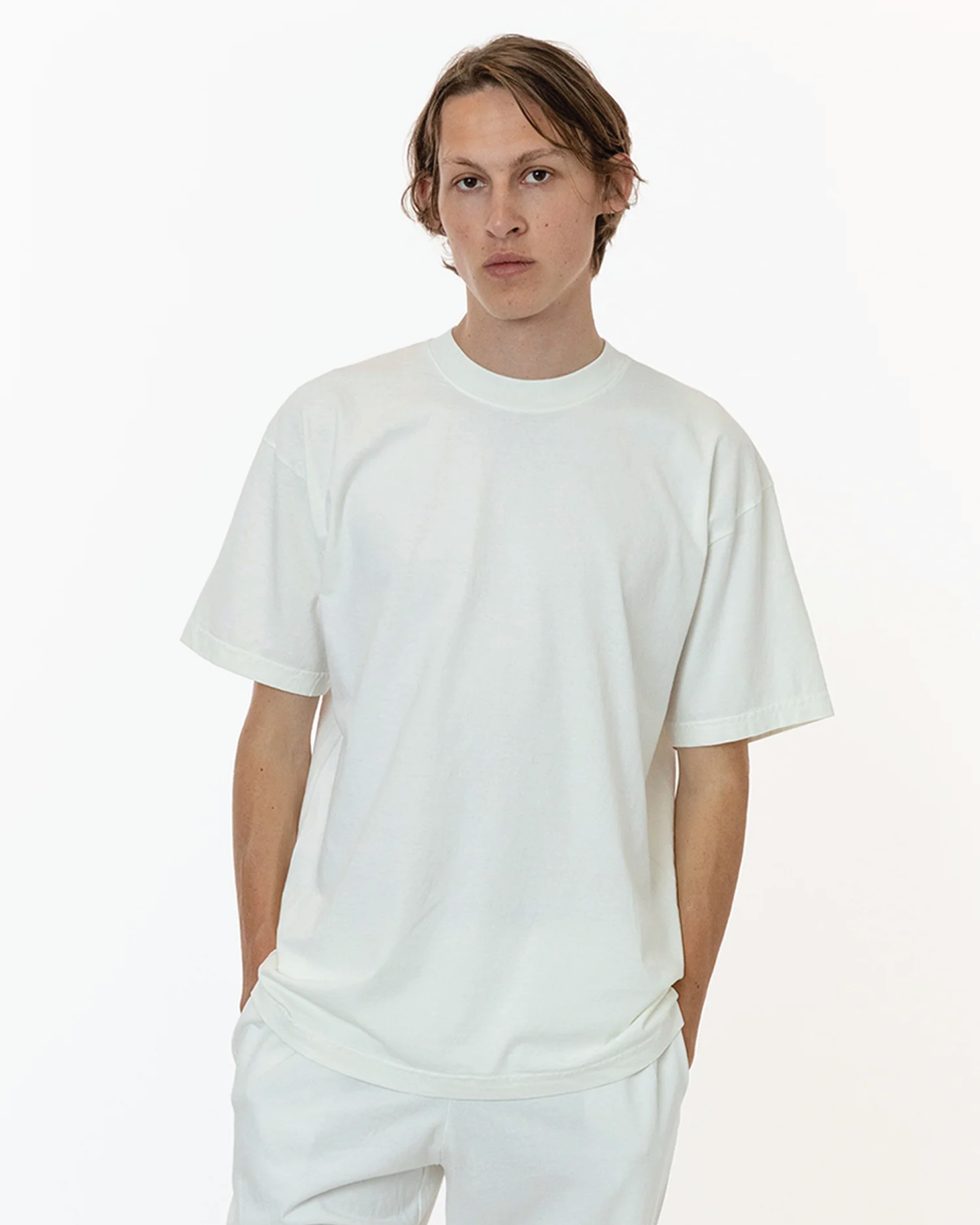 Blank Label Studios Los Angeles Apparel - Tee 1801 Off White blank garment - ready for DTG & embroidery