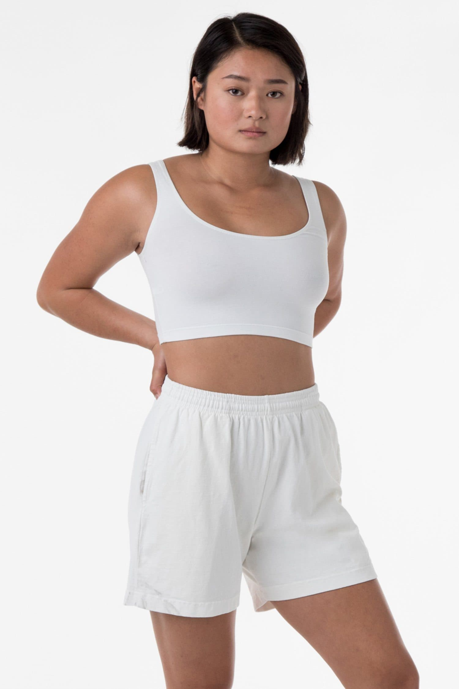 Blank Label Studios Los Angeles Apparel - Shorts 1242GD Off White blank garment - ready for DTG & embroidery