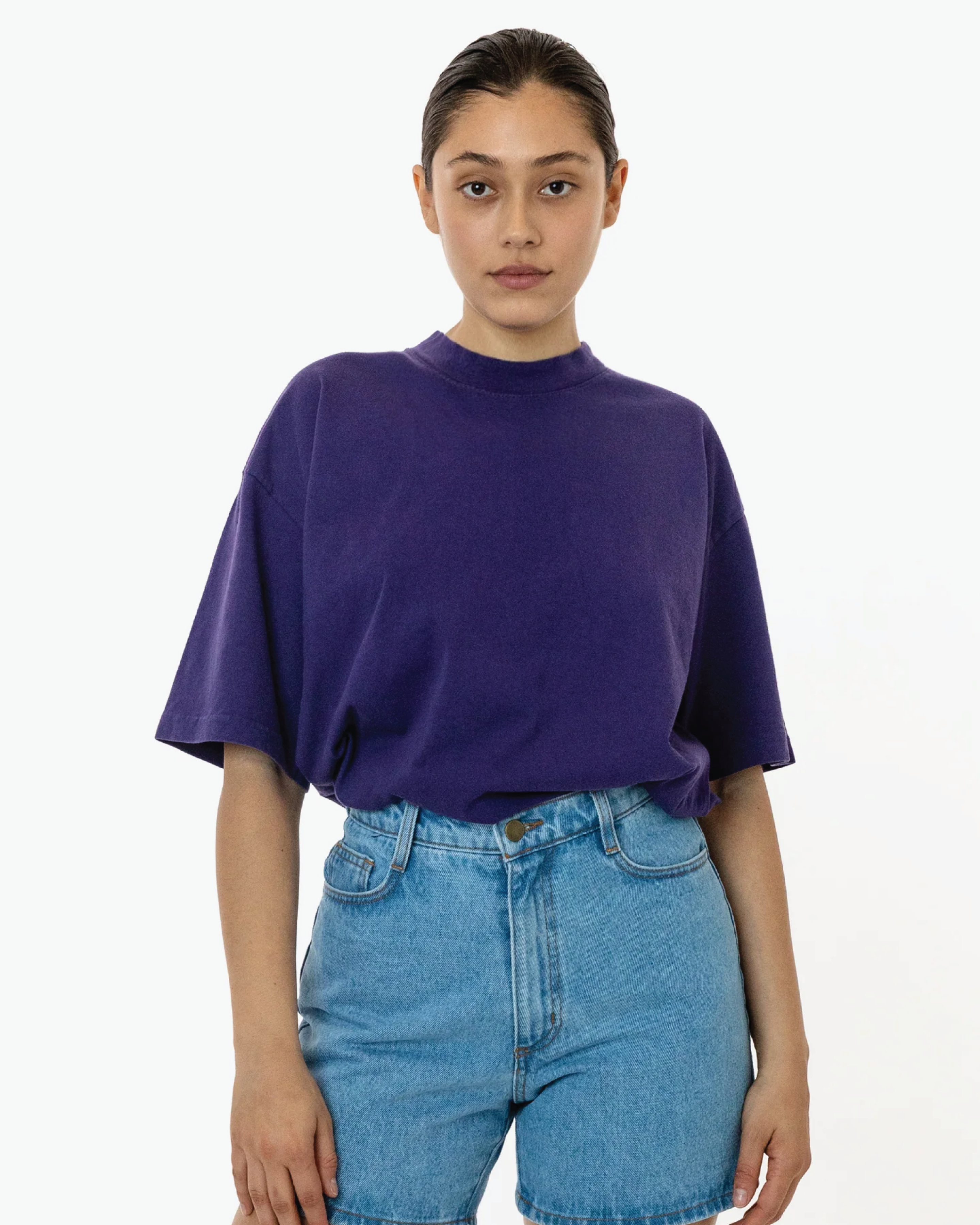 Blank Label Studios Los Angeles Apparel - Tee 1801 Purple blank garment - ready for DTG & embroidery