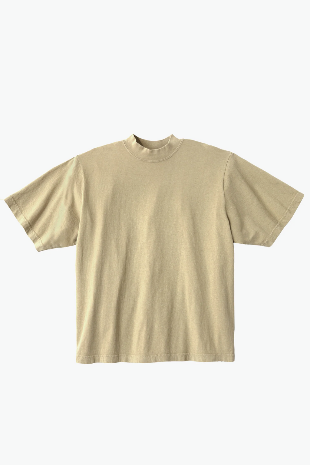 Blank Label Studios Los Angeles Apparel - Mockneck Tee 1825GD Sand blank garment - ready for DTG & embroidery