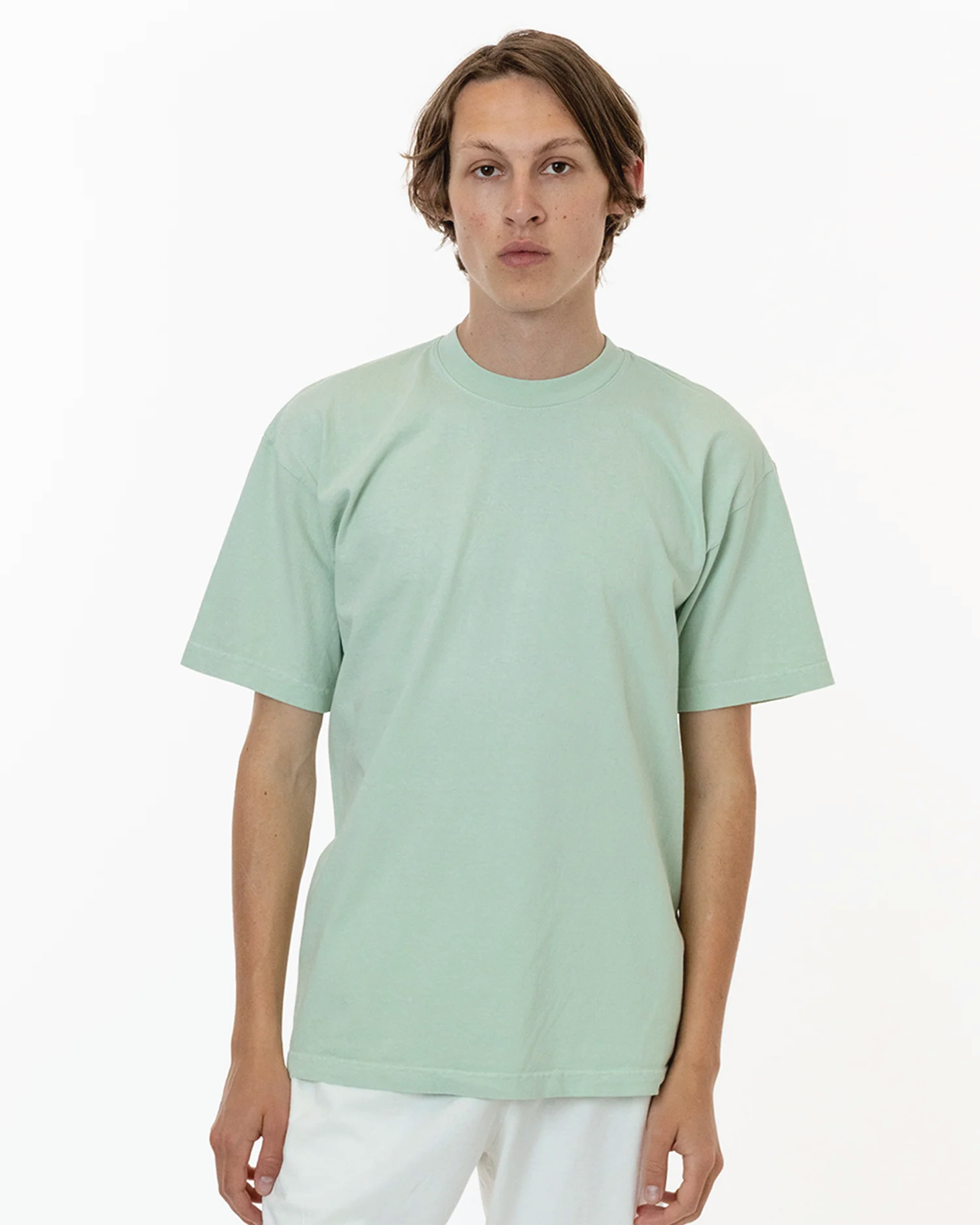 Blank Label Studios Los Angeles Apparel - Tee 1801 Seafoam blank garment - ready for DTG & embroidery